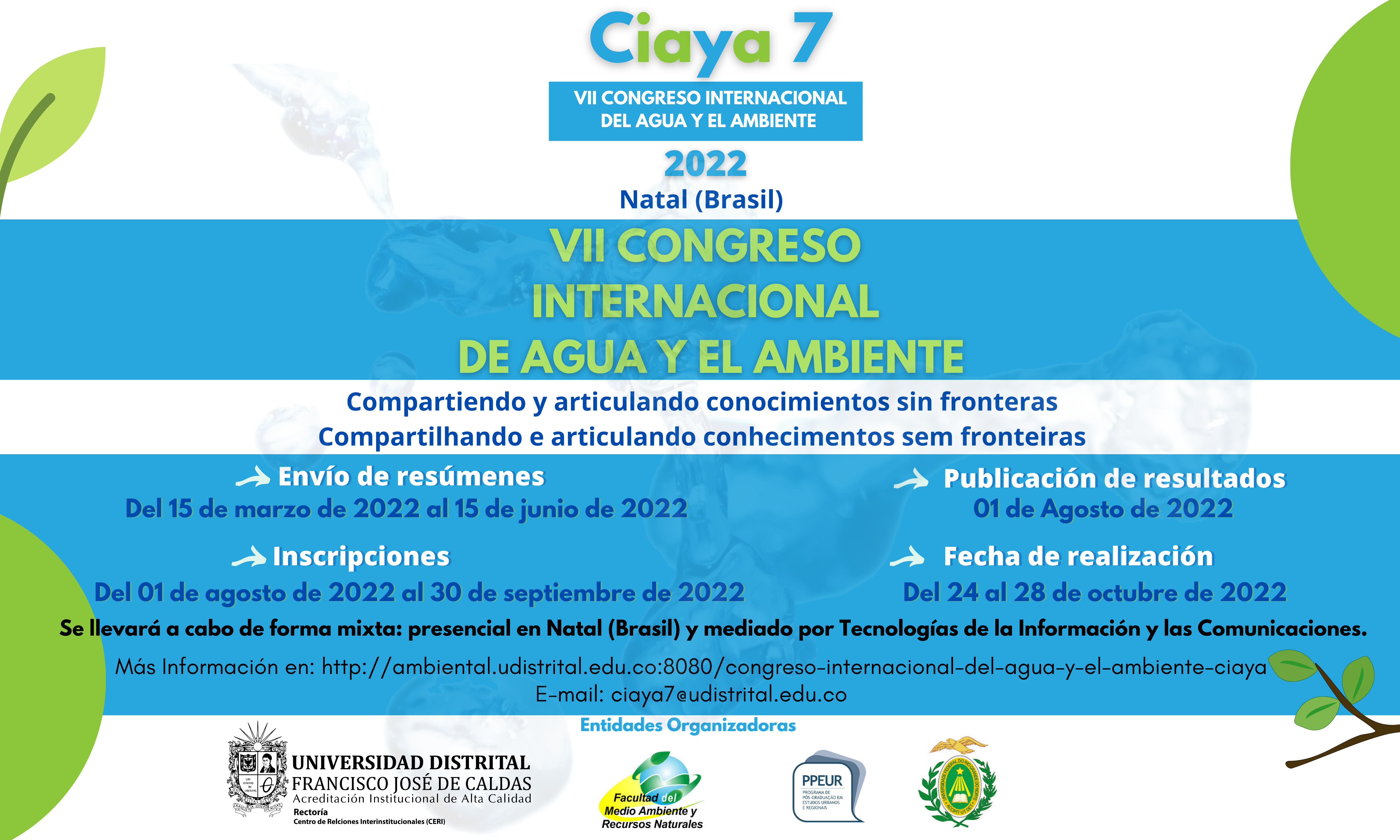  VII Congreso Internacional del agua y el ambiente (Ciaya7)